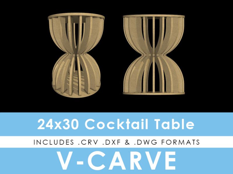 Pinched Cocktail Table - 30" Height