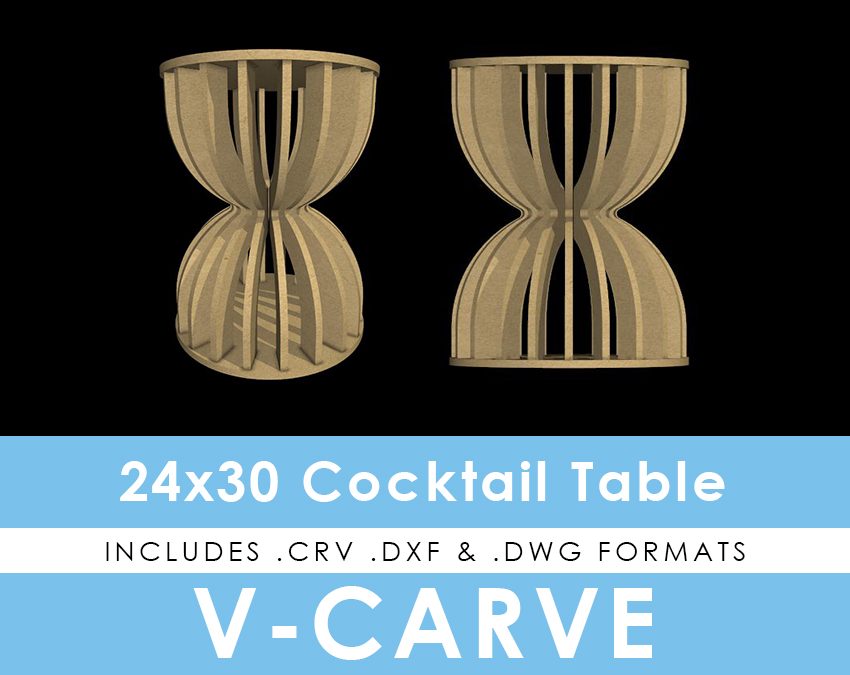 Pinched Cocktail Table - 30" Height