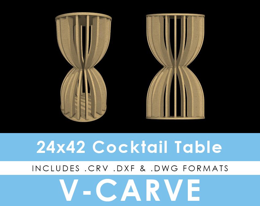 Pinched Cocktail Table - 42" Height