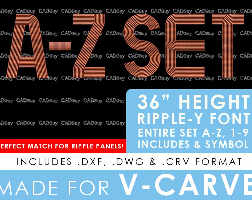 RIPPLE-Y - Letter Set plus &