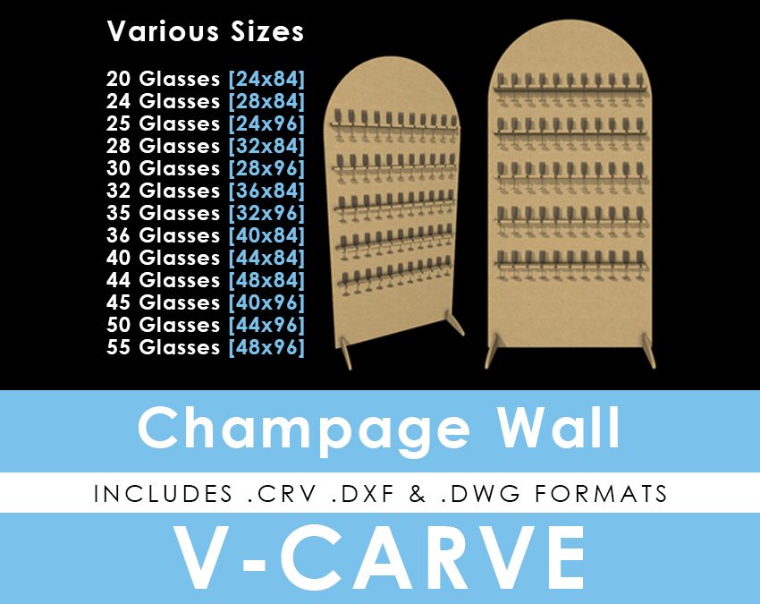 Champagne Wall - Arched Top - Multiple Sizes