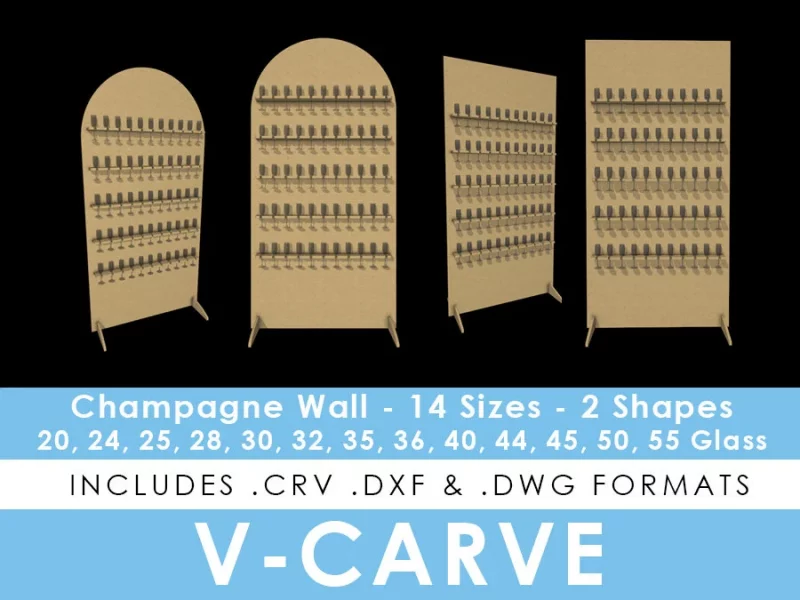 Champagne Wall - Square & Arched - Multiple Sizes