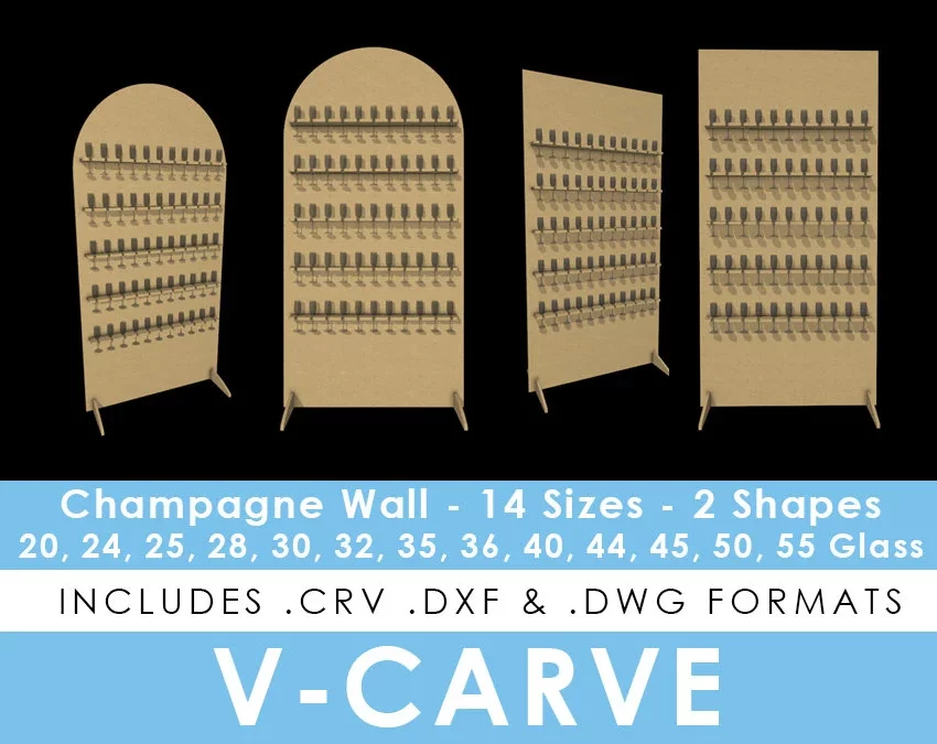 Champagne Wall - Square & Arched - Multiple Sizes